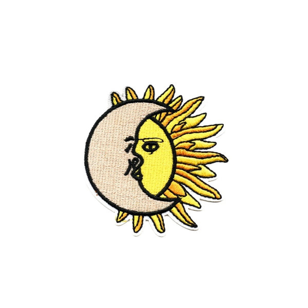 Patch Soleil & Lune - Pompons et Coquillages