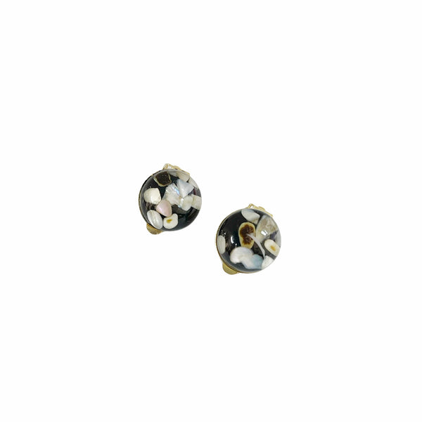Boucles d'oreilles clip COCKTAIL - Pompons et Coquillages